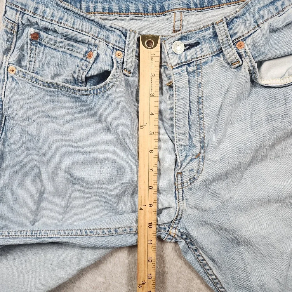 Levis 527 Jeans Men 34x32 (Fits 30x30) Light Wash Slim Bootcut Stretch Pants